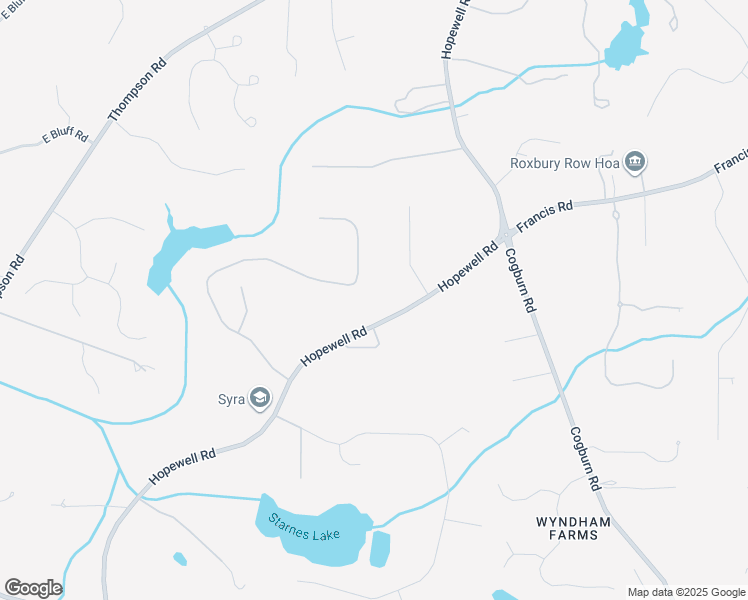 map of restaurants, bars, coffee shops, grocery stores, and more near 865 Foxhollow Run in Alpharetta