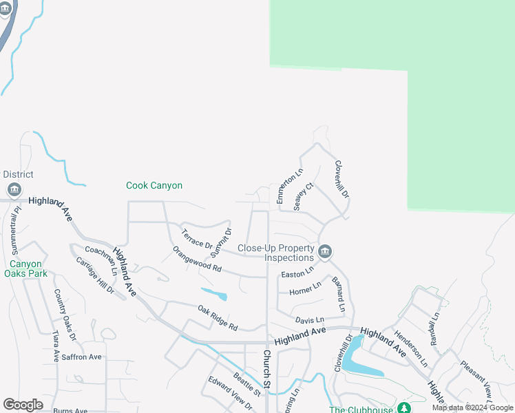 map of restaurants, bars, coffee shops, grocery stores, and more near 6517 Applewood Street in Highland