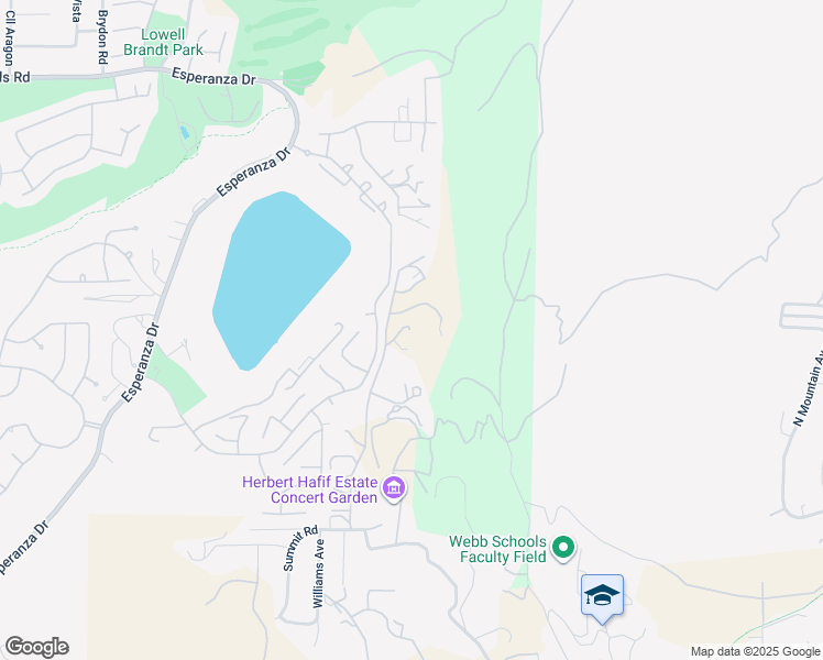 map of restaurants, bars, coffee shops, grocery stores, and more near 5000 Live Oak Canyon Road in La Verne
