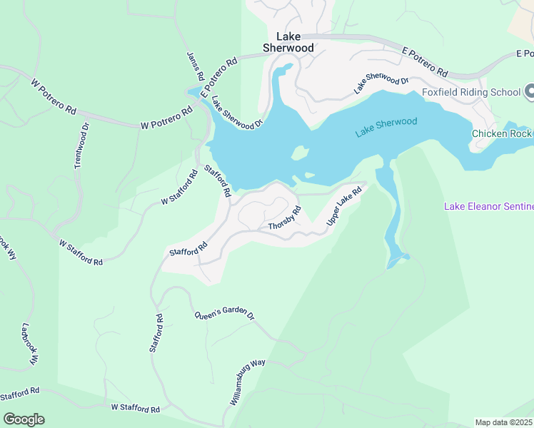 map of restaurants, bars, coffee shops, grocery stores, and more near 118 Giles Road in Lake Sherwood