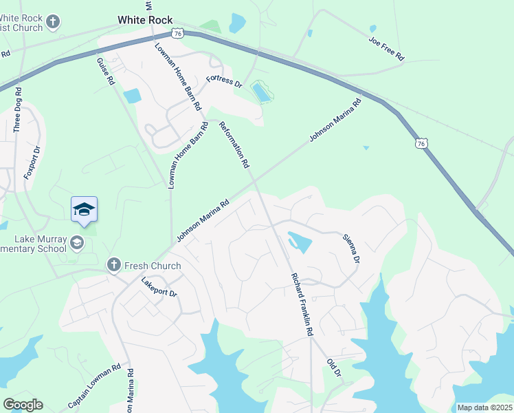 map of restaurants, bars, coffee shops, grocery stores, and more near 61 Calibogue Court in Chapin