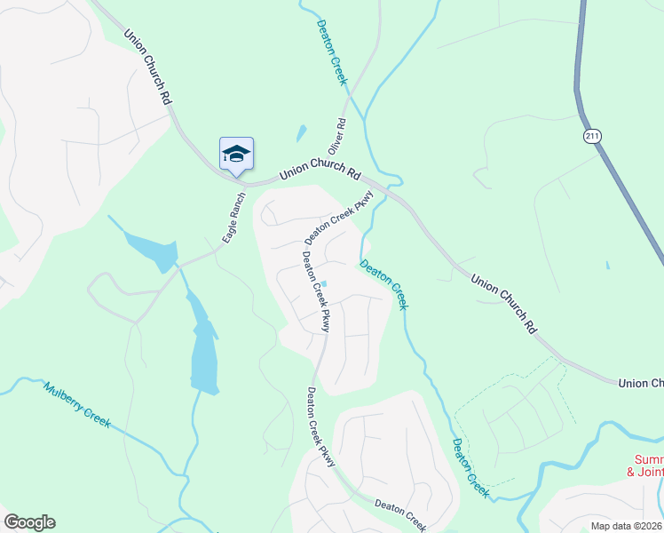 map of restaurants, bars, coffee shops, grocery stores, and more near 6712 Chimney Ridge Court in Hoschton