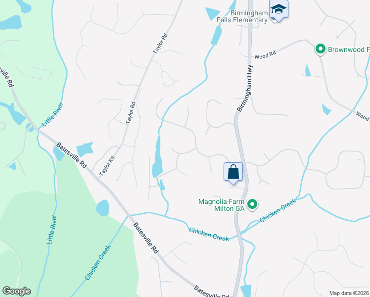 map of restaurants, bars, coffee shops, grocery stores, and more near 615 Glendalough Court in Alpharetta