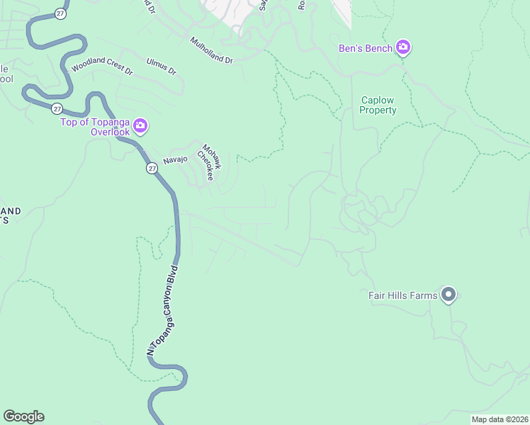 map of restaurants, bars, coffee shops, grocery stores, and more near 21200 Lighthill Drive in Los Angeles County