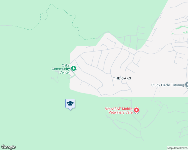 map of restaurants, bars, coffee shops, grocery stores, and more near 25471 Prado De Oro in Calabasas