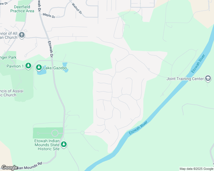 map of restaurants, bars, coffee shops, grocery stores, and more near 4 Stonehenge Court in Cartersville