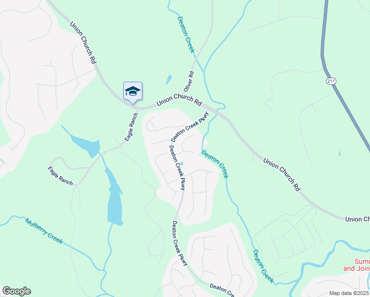 map of restaurants, bars, coffee shops, grocery stores, and more near 6706 Mill Rock Court in Hoschton