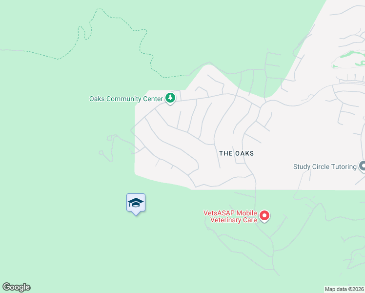 map of restaurants, bars, coffee shops, grocery stores, and more near 25471 Prado De Oro in Calabasas
