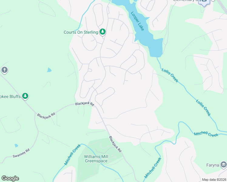 map of restaurants, bars, coffee shops, grocery stores, and more near 7863 Keepsake Lane in Flowery Branch