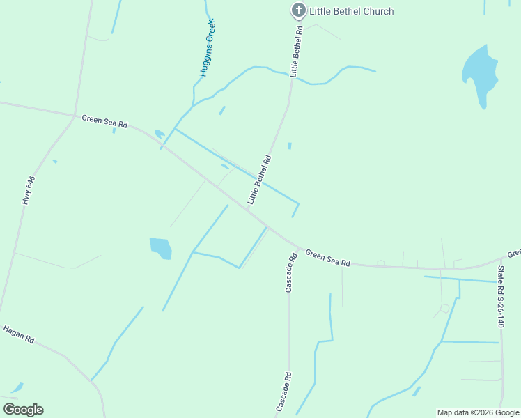 map of restaurants, bars, coffee shops, grocery stores, and more near 3433 Green Sea Road in Green Sea