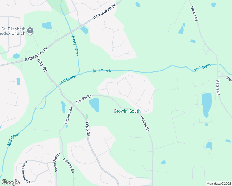 map of restaurants, bars, coffee shops, grocery stores, and more near 306 Heritage Overlook in Woodstock