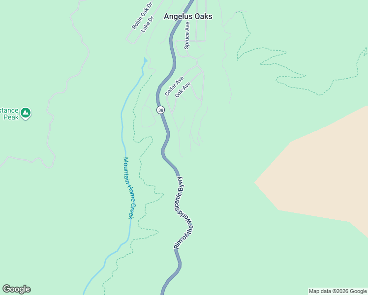 map of restaurants, bars, coffee shops, grocery stores, and more near 6429 Cedar Avenue in Angelus Oaks