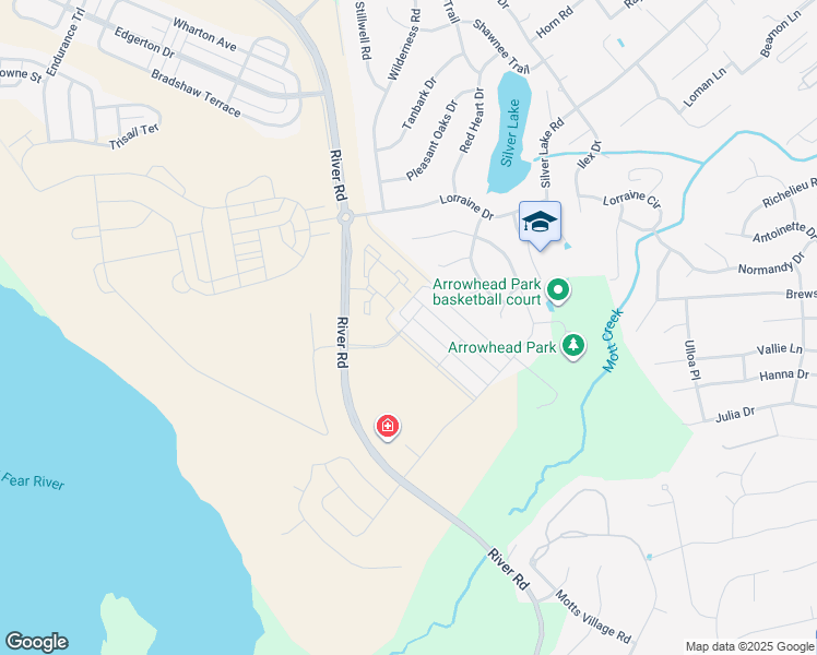 map of restaurants, bars, coffee shops, grocery stores, and more near 5313 Manteo Court in Wilmington