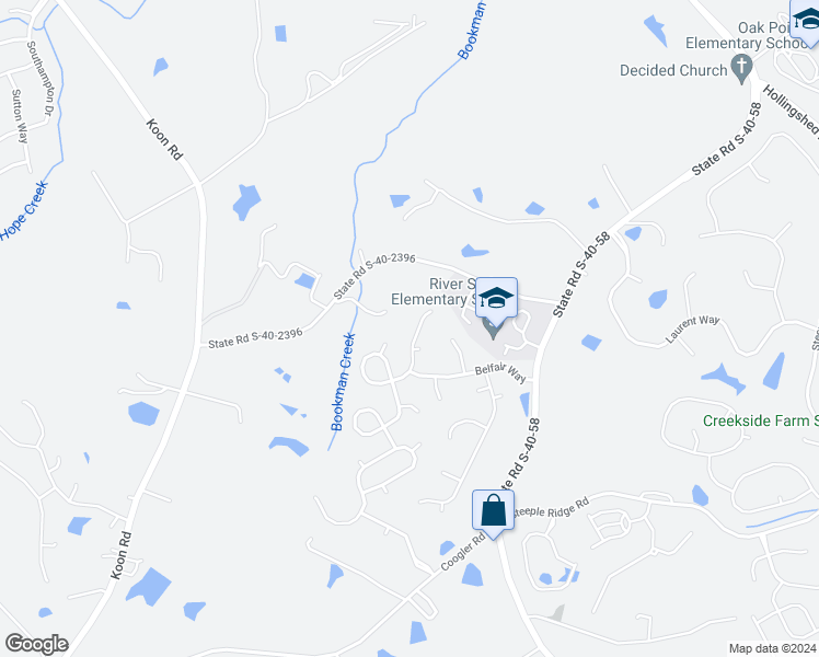 map of restaurants, bars, coffee shops, grocery stores, and more near 405 Hollenbeck Road in Irmo