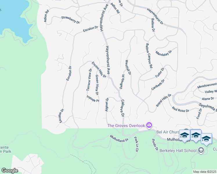 map of restaurants, bars, coffee shops, grocery stores, and more near 3616 Hayvenhurst Avenue in Los Angeles