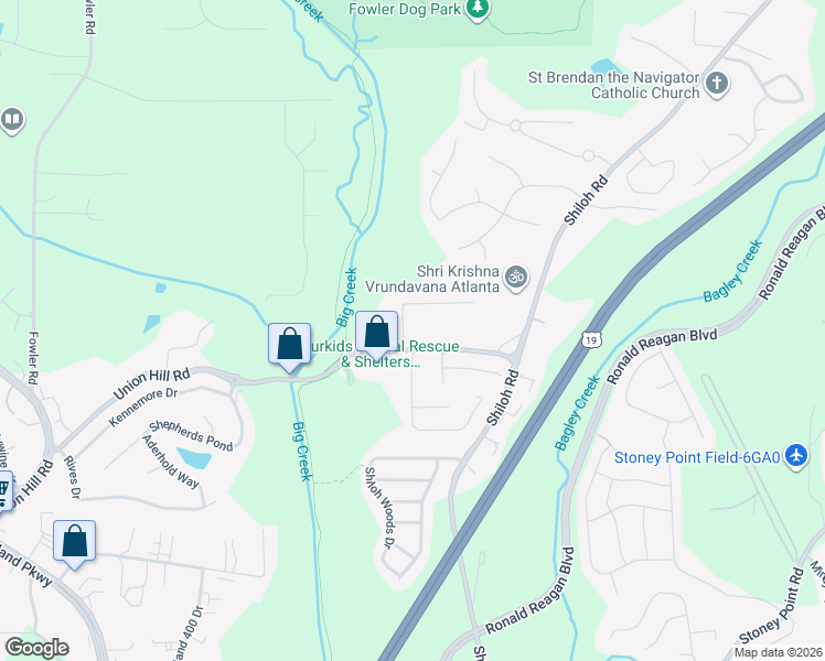 map of restaurants, bars, coffee shops, grocery stores, and more near 5220 Double Branches Drive in Cumming