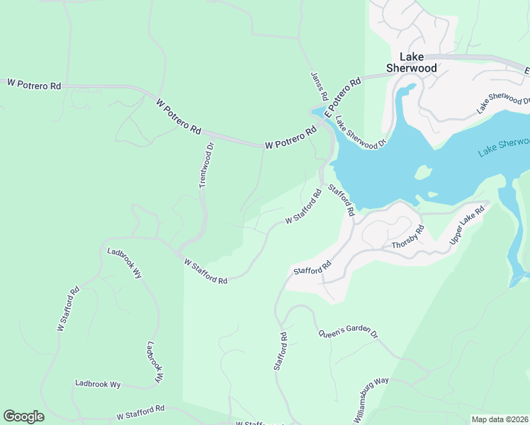 map of restaurants, bars, coffee shops, grocery stores, and more near 2259 Melford Court in Westlake Village