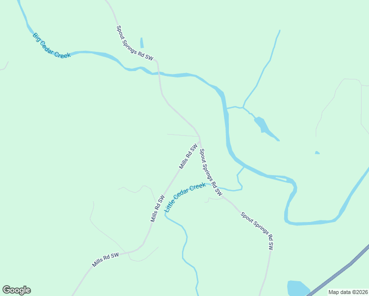 map of restaurants, bars, coffee shops, grocery stores, and more near 100 Mills Road Southwest in Cave Spring