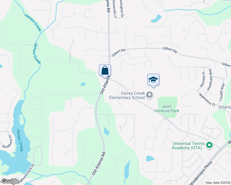 map of restaurants, bars, coffee shops, grocery stores, and more near 4020 Chestnut Springs Court in Cumming