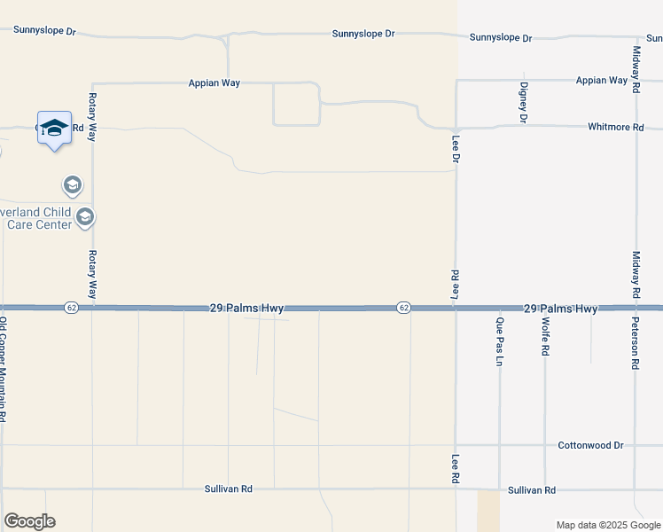 map of restaurants, bars, coffee shops, grocery stores, and more near 67000 29 Palms Highway in Joshua Tree