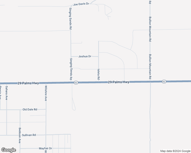 map of restaurants, bars, coffee shops, grocery stores, and more near 75000 29 Palms Highway in Twentynine Palms