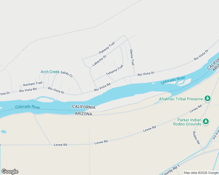 map of restaurants, bars, coffee shops, grocery stores, and more near 152011 Rio Vista Drive in Big River