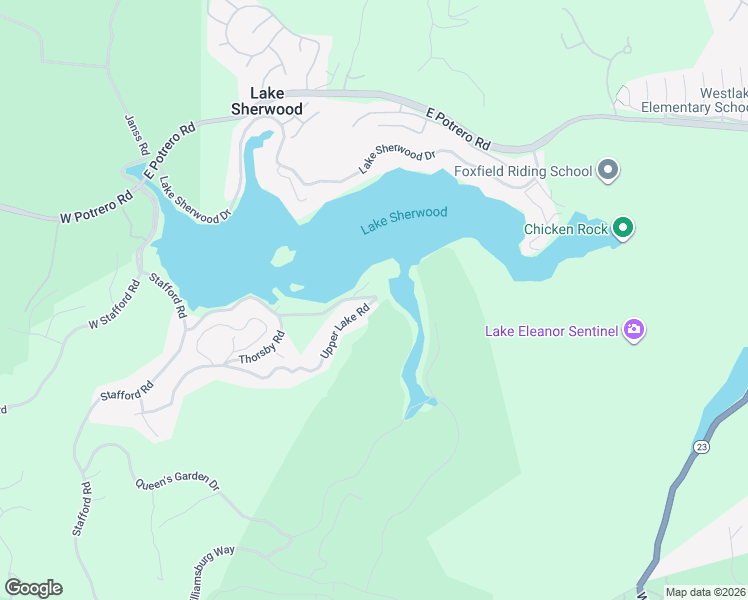 map of restaurants, bars, coffee shops, grocery stores, and more near 480 Upper Lake Road in Ventura County