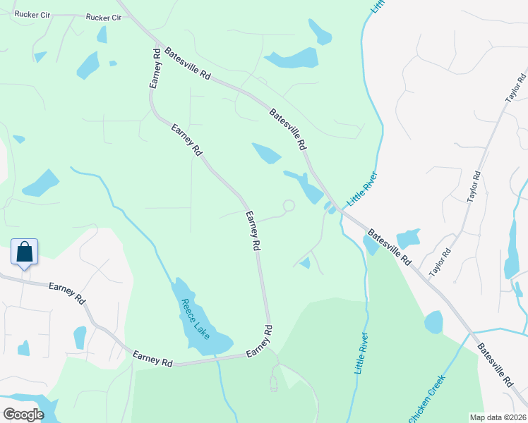 map of restaurants, bars, coffee shops, grocery stores, and more near 101 Waters Edge Drive in Woodstock