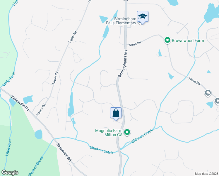 map of restaurants, bars, coffee shops, grocery stores, and more near 545 Arcaro Dr in Alpharetta