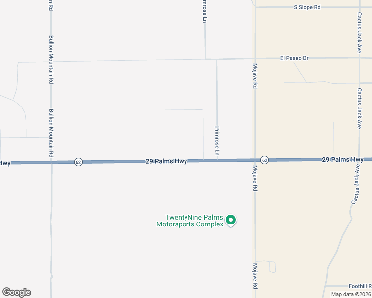 map of restaurants, bars, coffee shops, grocery stores, and more near Twentynine Palms Highway in Twentynine Palms
