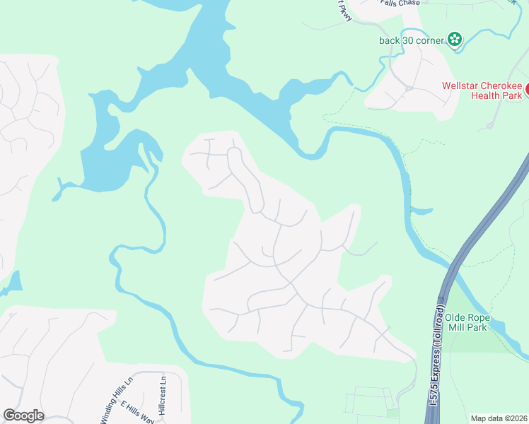 map of restaurants, bars, coffee shops, grocery stores, and more near 201 Ashland Drive in Woodstock