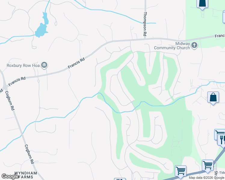 map of restaurants, bars, coffee shops, grocery stores, and more near 14411 Club Circle in Alpharetta