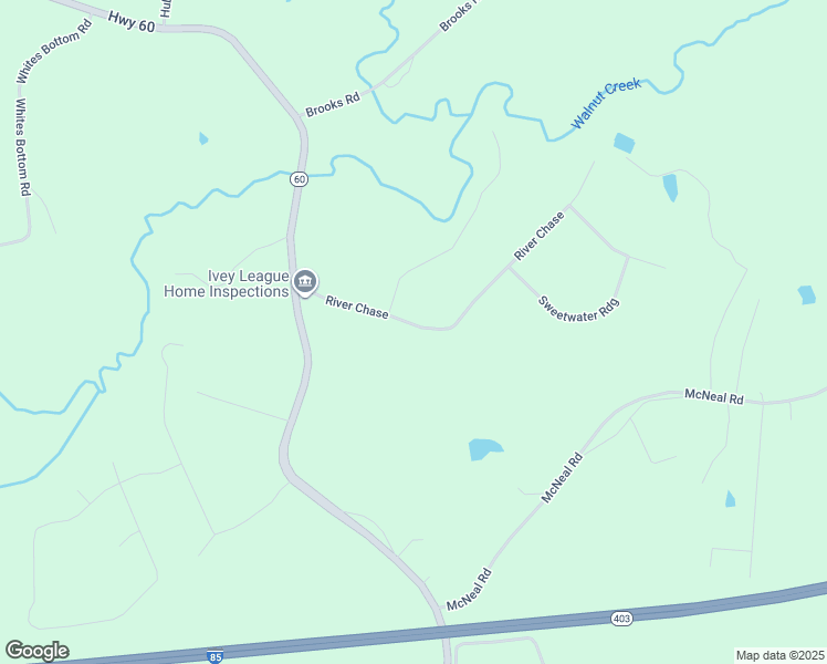 map of restaurants, bars, coffee shops, grocery stores, and more near 260 River Chase in Hoschton