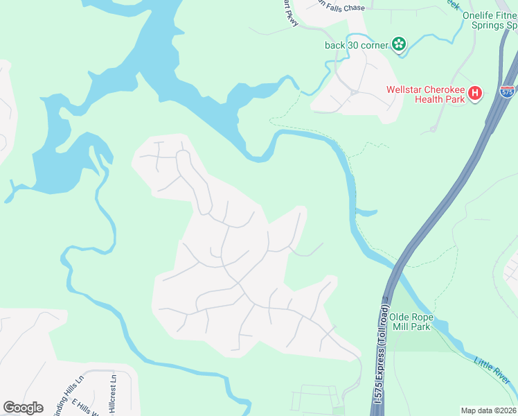 map of restaurants, bars, coffee shops, grocery stores, and more near 244 Ashland Drive in Woodstock