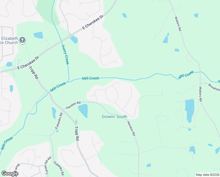 map of restaurants, bars, coffee shops, grocery stores, and more near 118 Olde Heritage Way in Woodstock