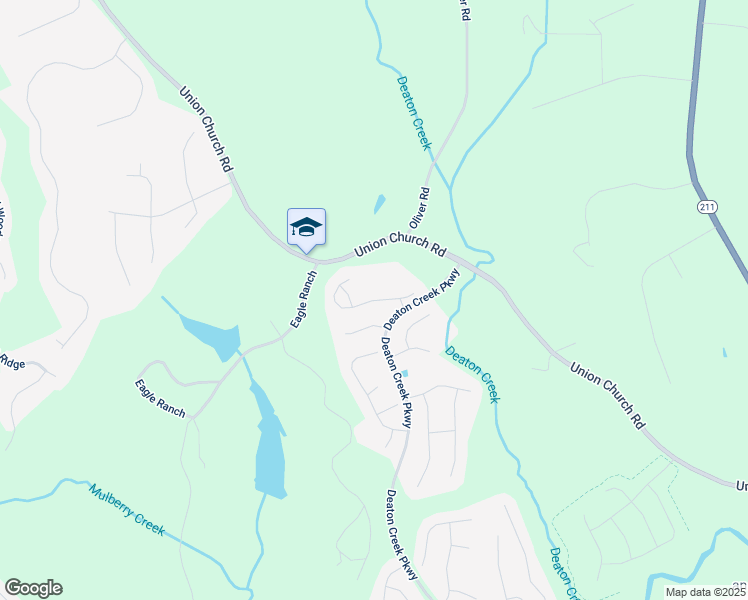 map of restaurants, bars, coffee shops, grocery stores, and more near Cherry Blossom Lane in Hoschton
