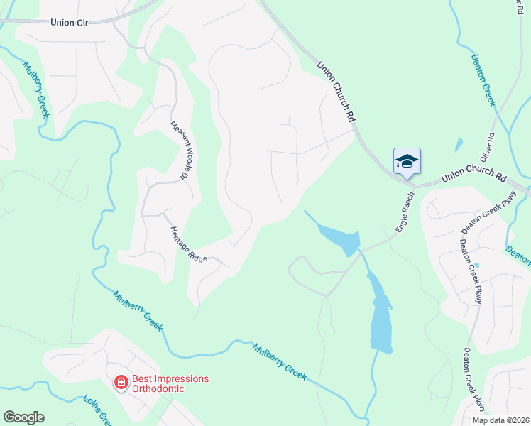 map of restaurants, bars, coffee shops, grocery stores, and more near 5515 Amber Cove Way in Flowery Branch