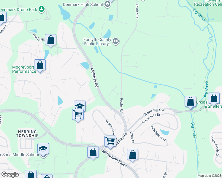map of restaurants, bars, coffee shops, grocery stores, and more near 710 Ferndale Court in Alpharetta