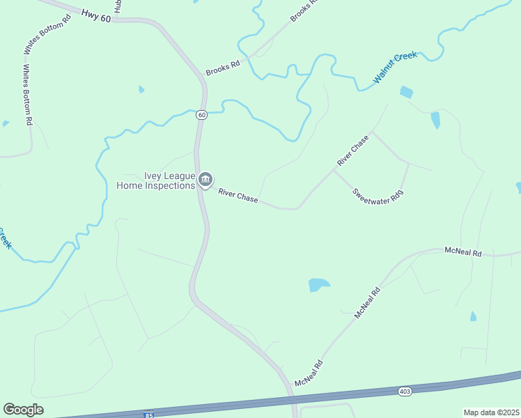 map of restaurants, bars, coffee shops, grocery stores, and more near 260 River Chase in Hoschton