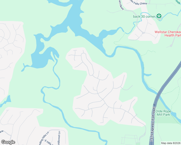 map of restaurants, bars, coffee shops, grocery stores, and more near 187 Wallnut Hall Circle in Woodstock