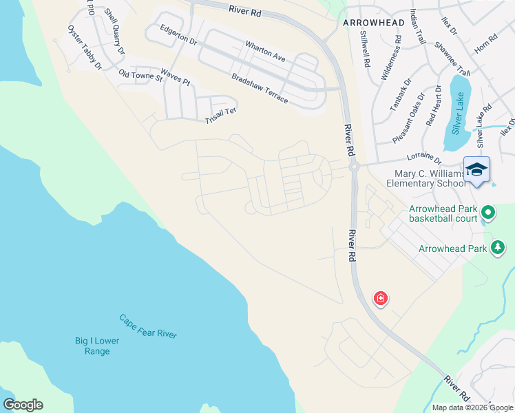 map of restaurants, bars, coffee shops, grocery stores, and more near Unnamed Road in Wilmington