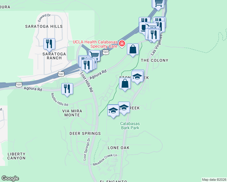 map of restaurants, bars, coffee shops, grocery stores, and more near in 