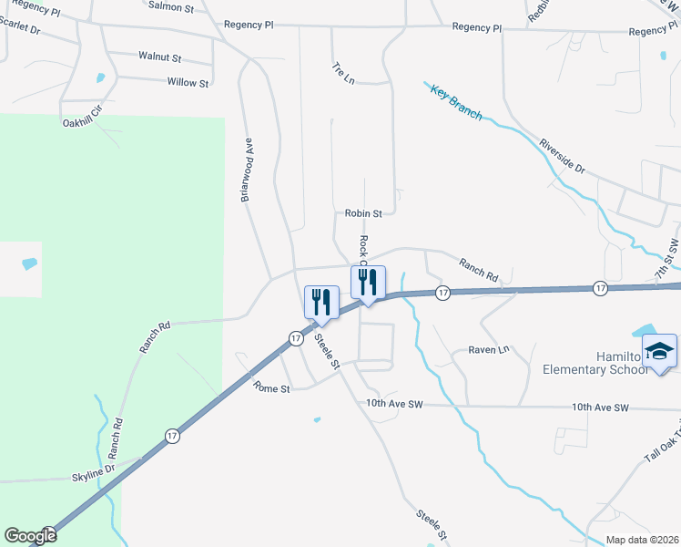 map of restaurants, bars, coffee shops, grocery stores, and more near 336-518 Rolling Rock Lane in Hamilton
