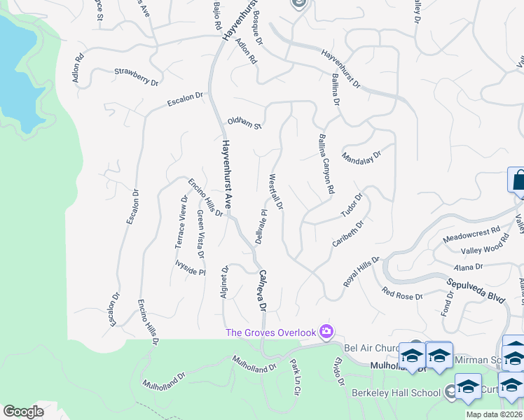 map of restaurants, bars, coffee shops, grocery stores, and more near 3803 Diamante Place in Los Angeles