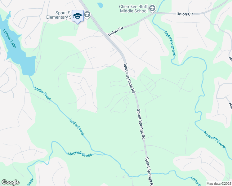 map of restaurants, bars, coffee shops, grocery stores, and more near 6818 Lancaster Crossing in Flowery Branch