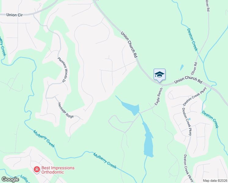 map of restaurants, bars, coffee shops, grocery stores, and more near 5629 Good Hope Drive in Flowery Branch