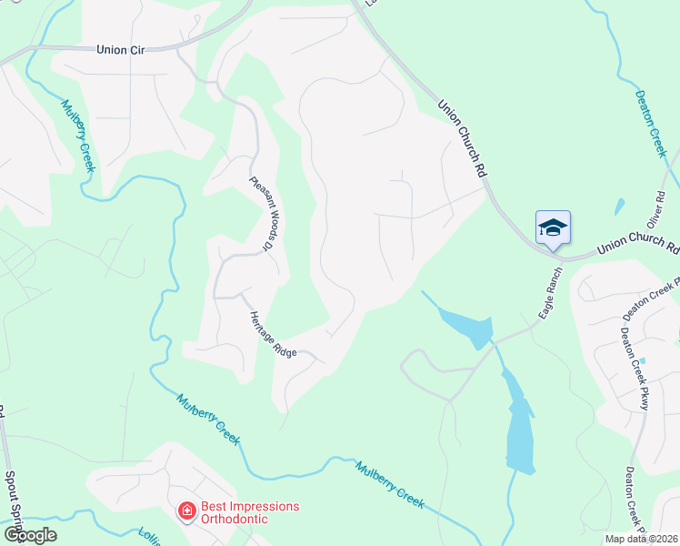 map of restaurants, bars, coffee shops, grocery stores, and more near 5487 Amber Cove Way in Flowery Branch