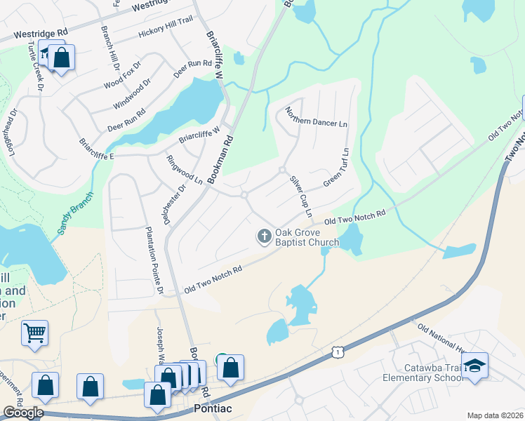 map of restaurants, bars, coffee shops, grocery stores, and more near 438 Easy Goer Court in Elgin