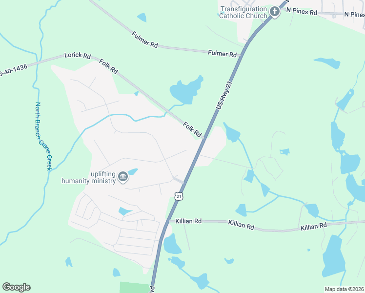 map of restaurants, bars, coffee shops, grocery stores, and more near 104 Woodhaven Road in Columbia