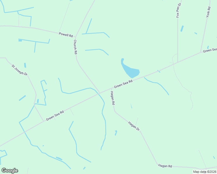 map of restaurants, bars, coffee shops, grocery stores, and more near 1957 Green Sea Road in Green Sea